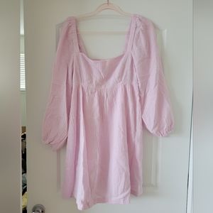 J. Crew Gauze Long Sleeve Mini Dress